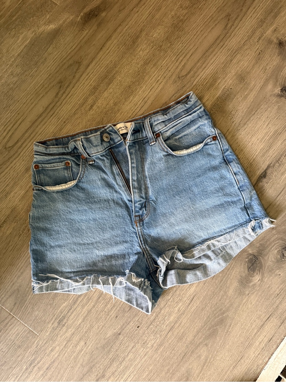 Abercrombie & Fitch Light Blue Denim Jean Shorts